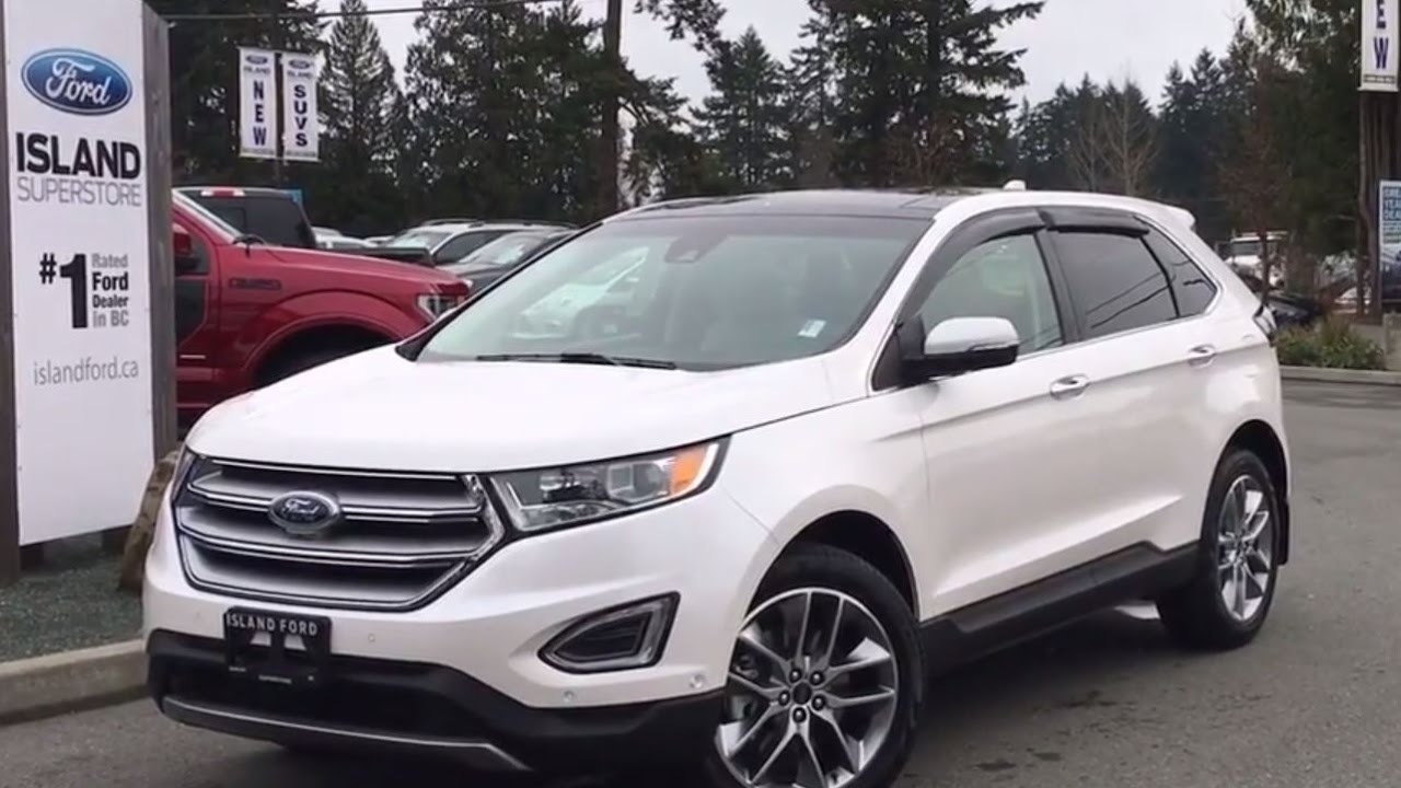2017 Ford Edge Titanium  +Panoramic Roof Ecoboost AWD Review | Island Ford
