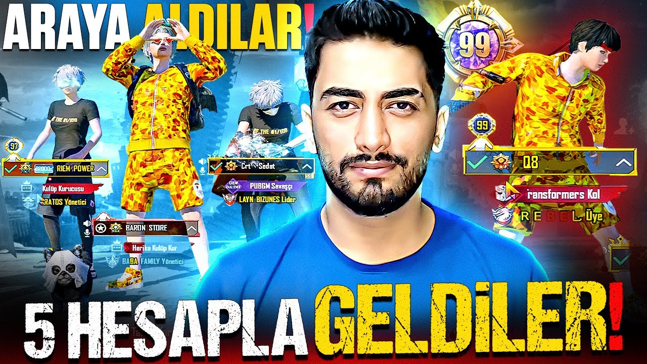 İSTERSEN Q8’İ ÇAĞIR DEDİ! 5 HESAPLA ARAYA ALDI AMA… | PUBG Mobile