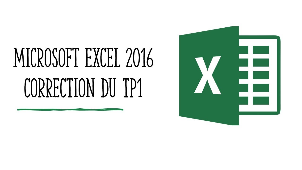Corrigé TP1 Certification MOS Excel 2016