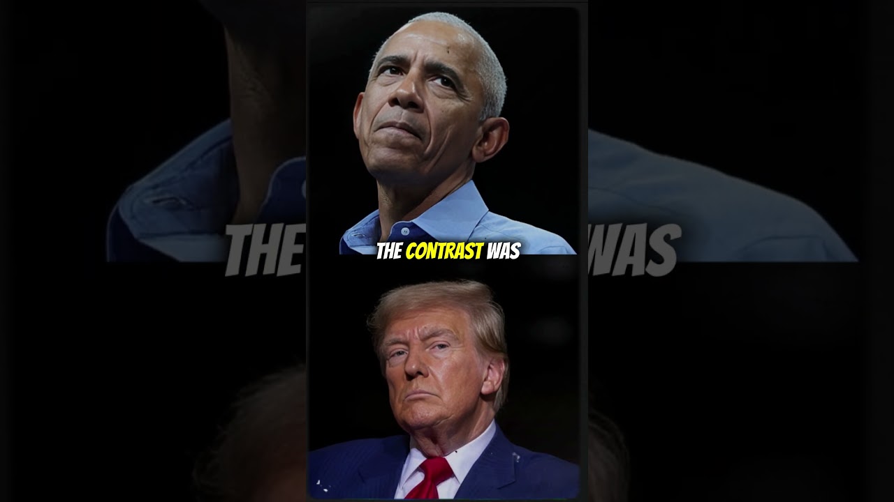 Trump Reacts as Obama Receives Standing Ovation at Major Event #shorts