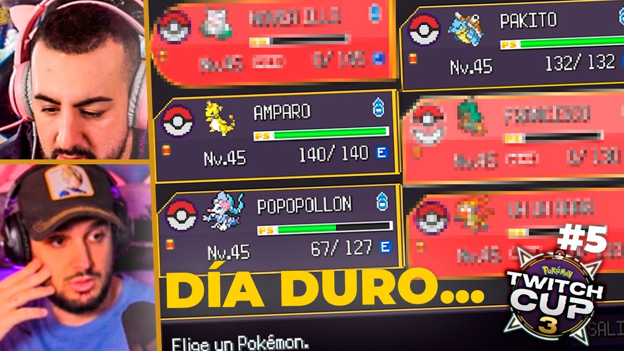 El día MÁS DURO en la POKEMON TWITCH CUP 3 *Se nos va MEDIO EQUIPO* | Papi Gavi y Vitu