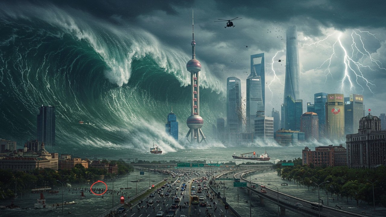 GIGA TSUNAMI 2025: Shanghai Swallowed by Colossal Waves (AI Cinematic)