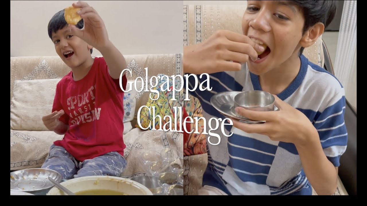 Golgappa Challenge with Goldy
