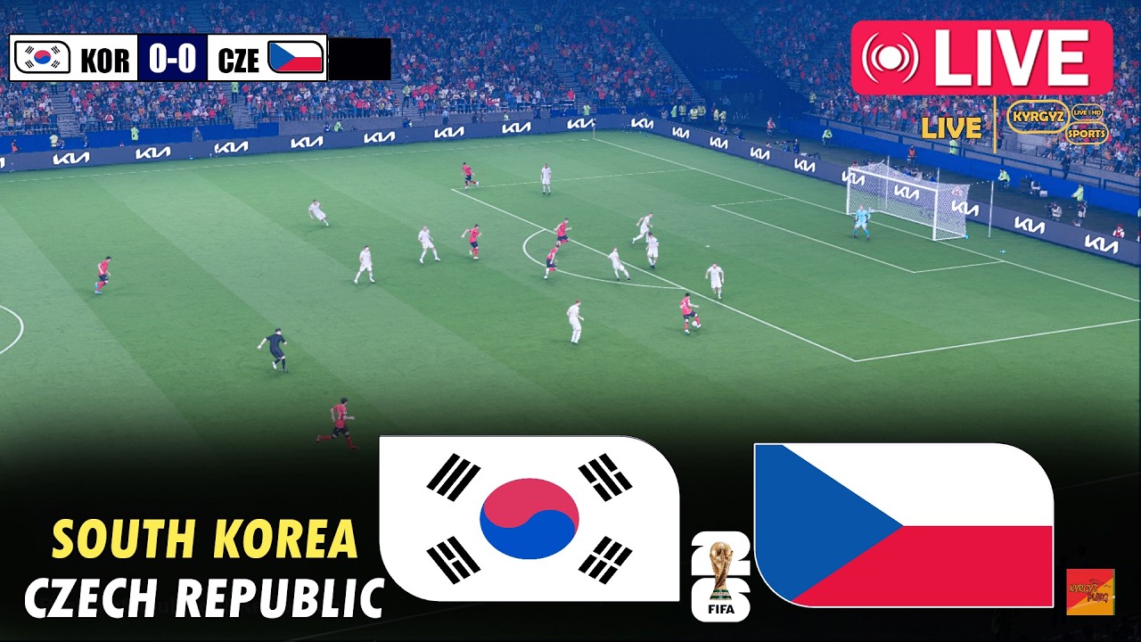 🔴LIVE : South Korea vs Czech Republic | eFootball PES 2021 Video Game Simulation PC