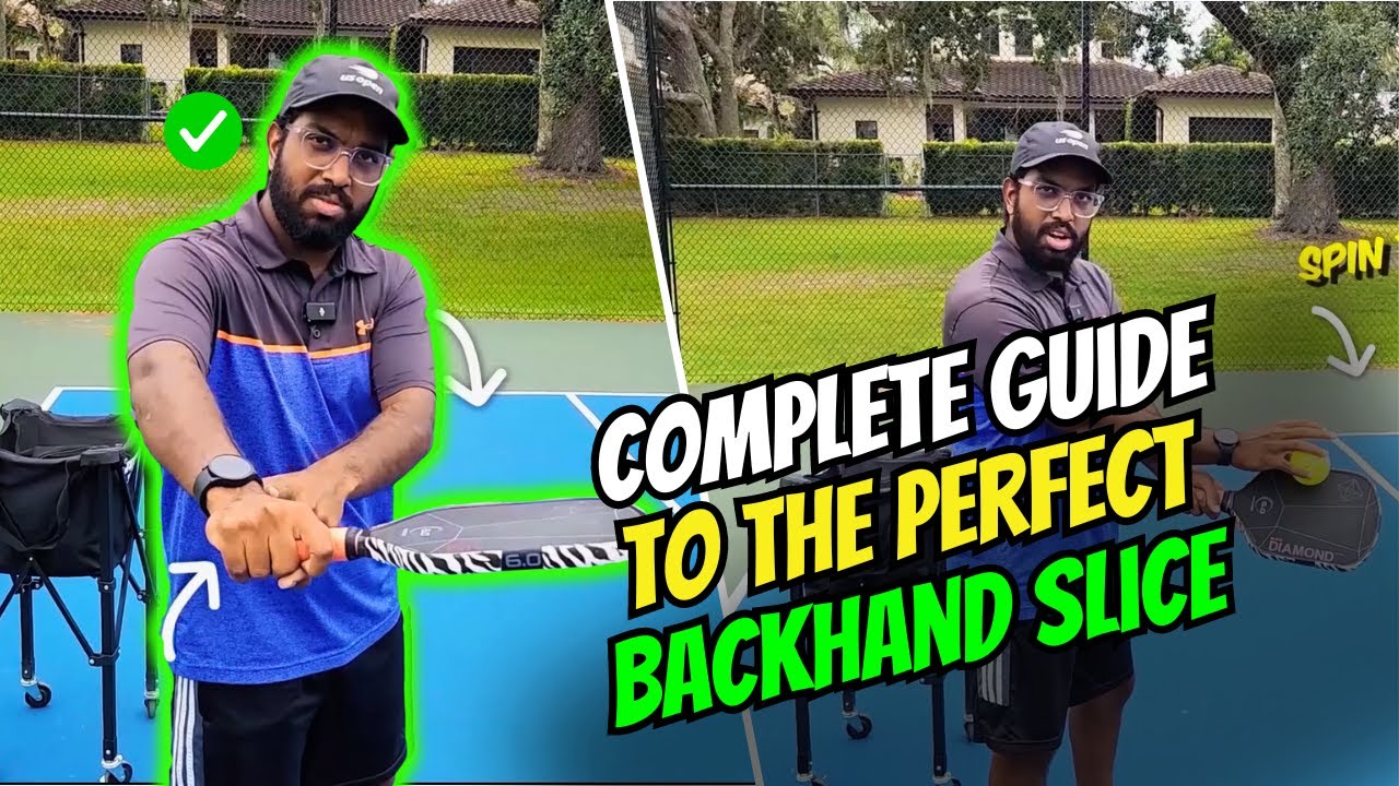 How To Hit The Perfect Backhand Slice In Pickleball | Drive And Drop