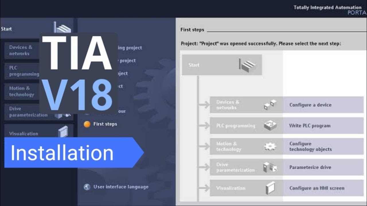 Installation siemens Tia portal V18 Software