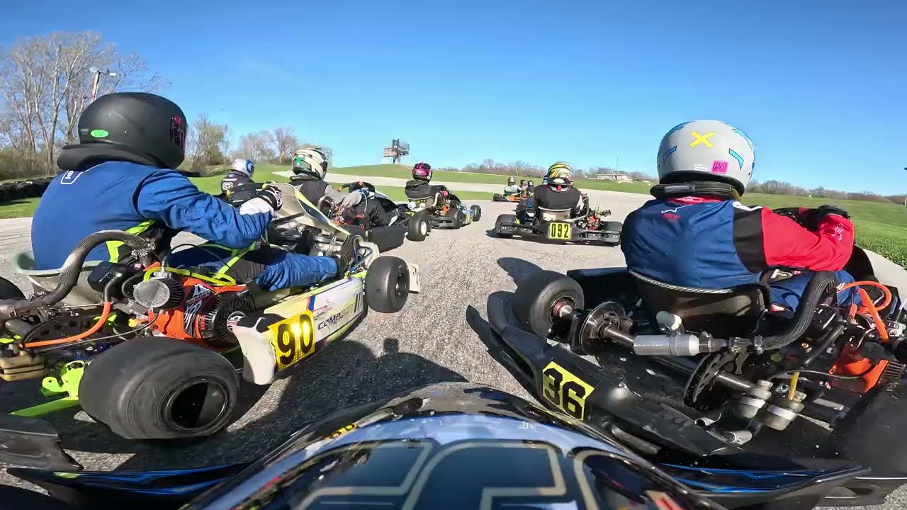 CRASH!!! RAKC lo206 Senior Race 1 Feature Onboard Evan Schaefer 2025