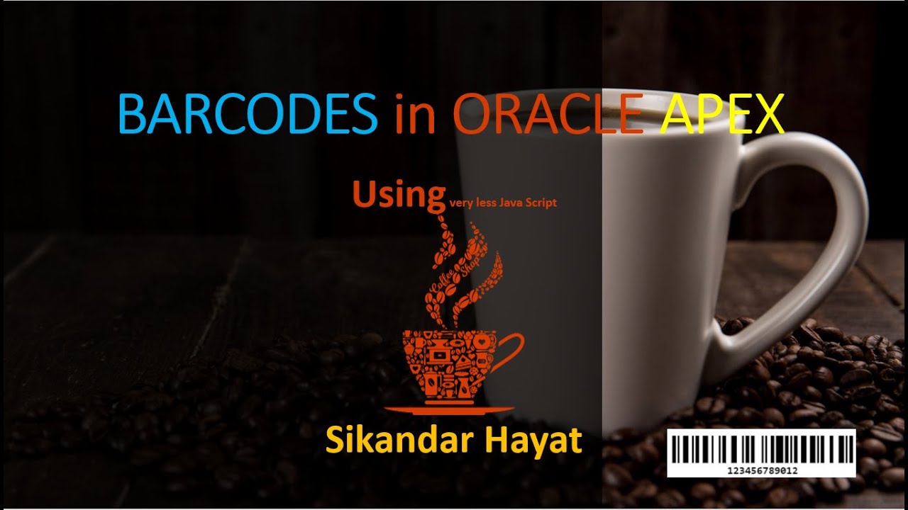 Генерация штрихкодов в Oracle APEX