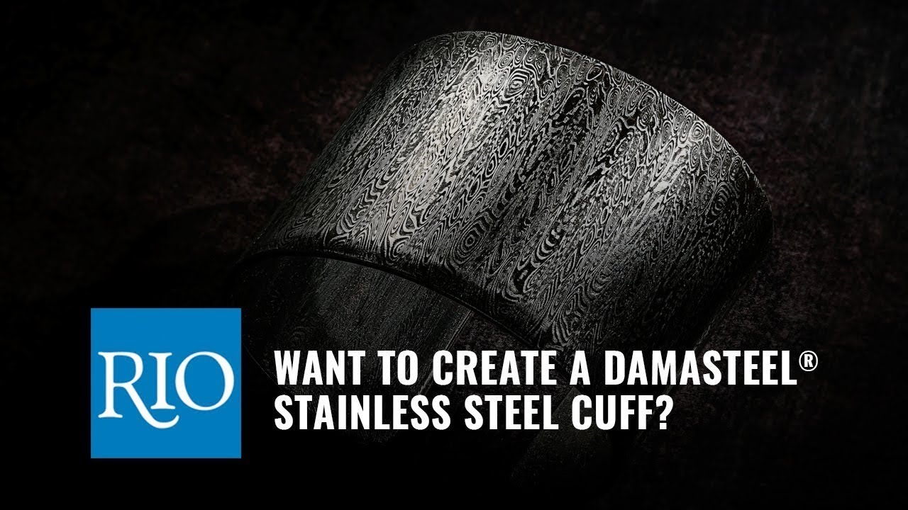 Making a Damascus Steel Cuff Bracelet