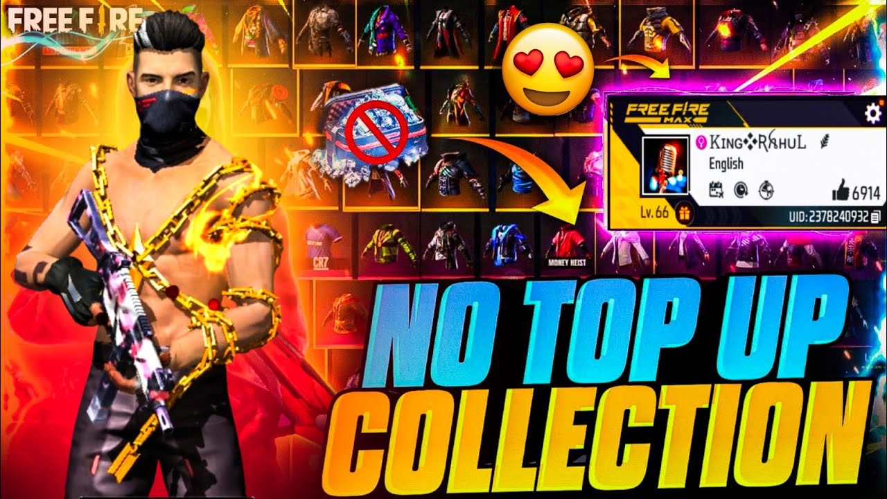 free fire no top up collection🥰 || no top up dress combination😱 ||