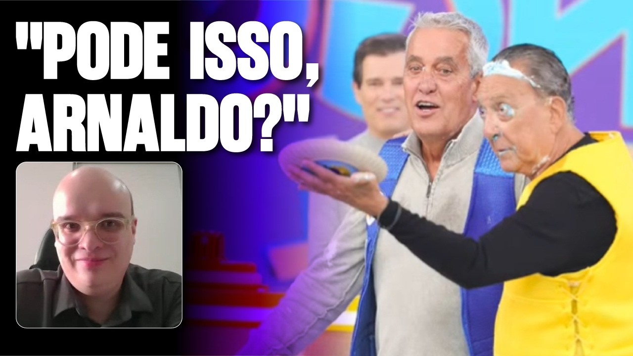 GALVÃO BUENO LEVA TORTA NA CARA NO DOMINGO LEGAL