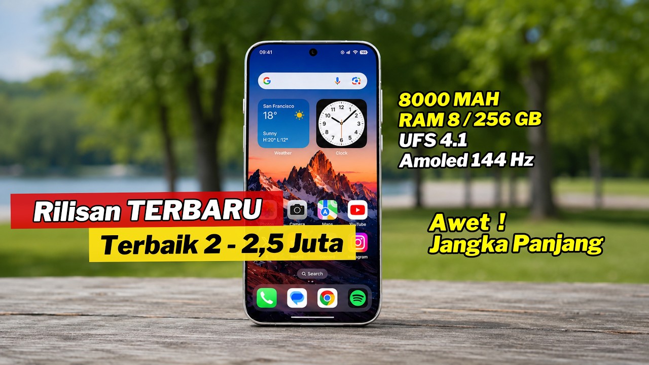 7+ HP TERBARU 2 Jutaan (2 - 2,5 JUTA) Pilihan TERBAIK Agustus 2026
