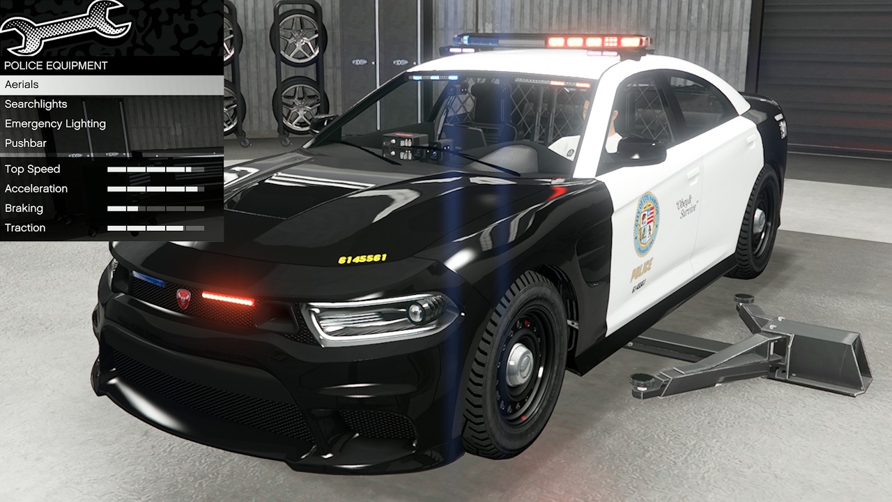 GTA 5 - Дополнение для тюнинга автомобилей - Bravado Buffalo STX Pursuit (полицейский автомобиль ...