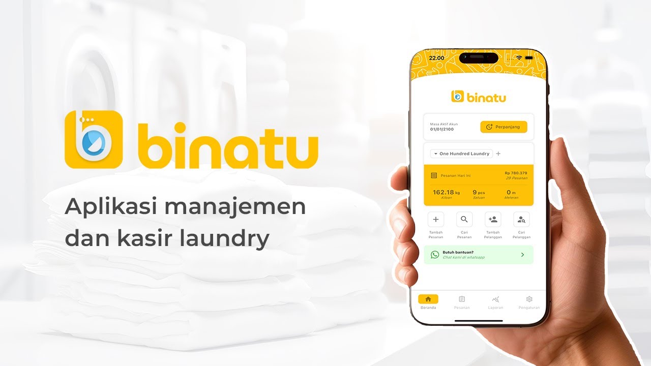 Binatu - Aplikasi Manajemen dan Kasir Laundry