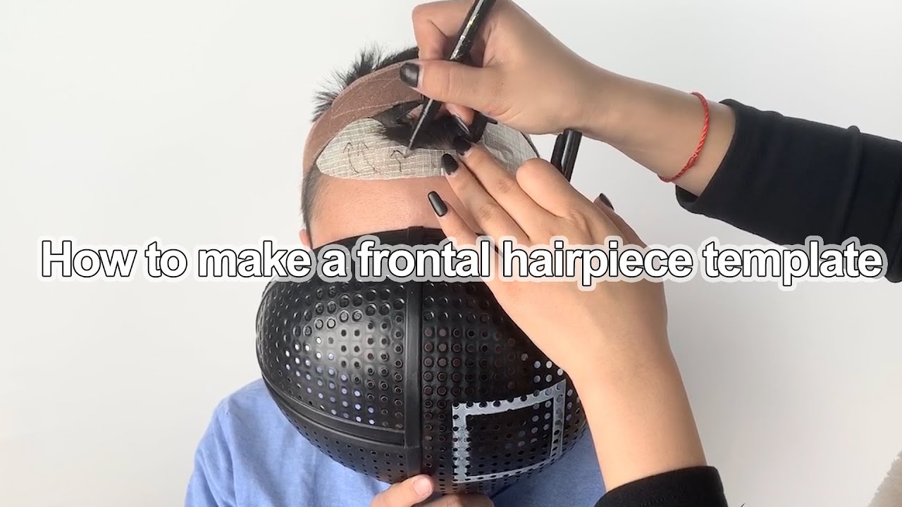 How to make a frontal hairpiece template | LaVivid Hair System