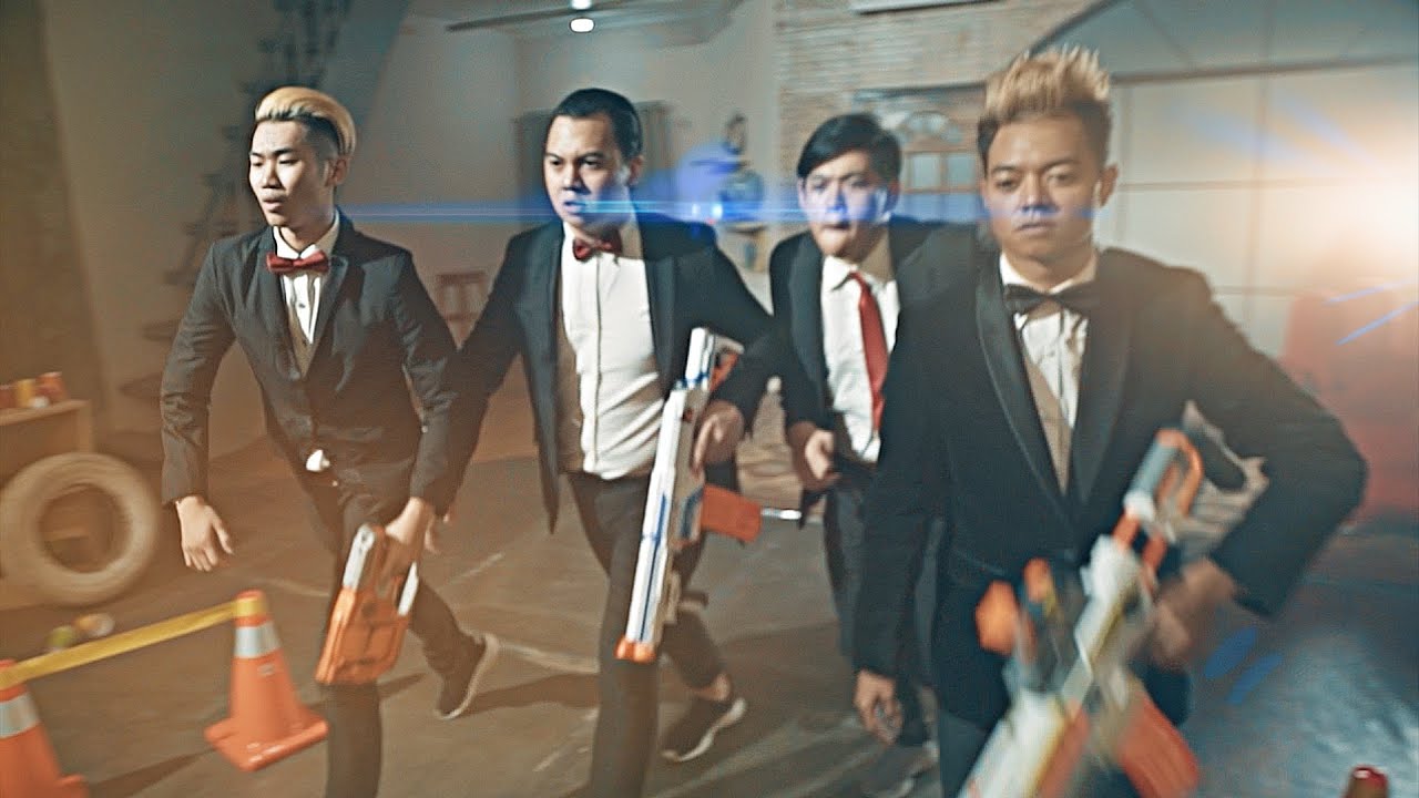 NERF TRICK SHOTS SHOWDOWN feat. REZAOKTOVIAN, DAVIDBEATT