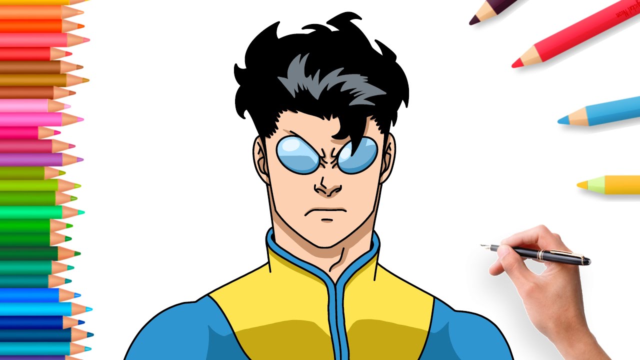 How to draw Tracksuit Mark variant from Invincible | easy Tutorial