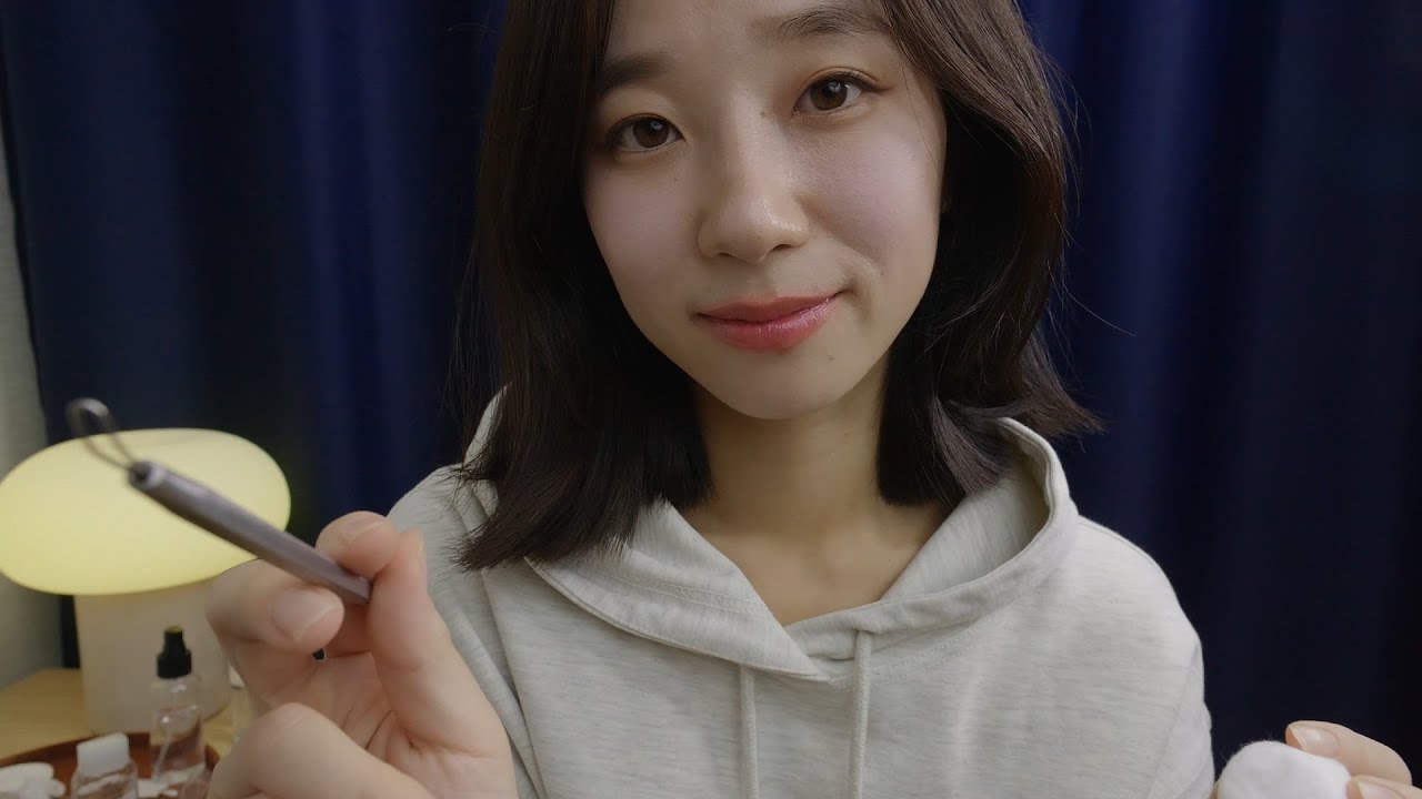 ASMR Friend Extracts Pimples on your Ears