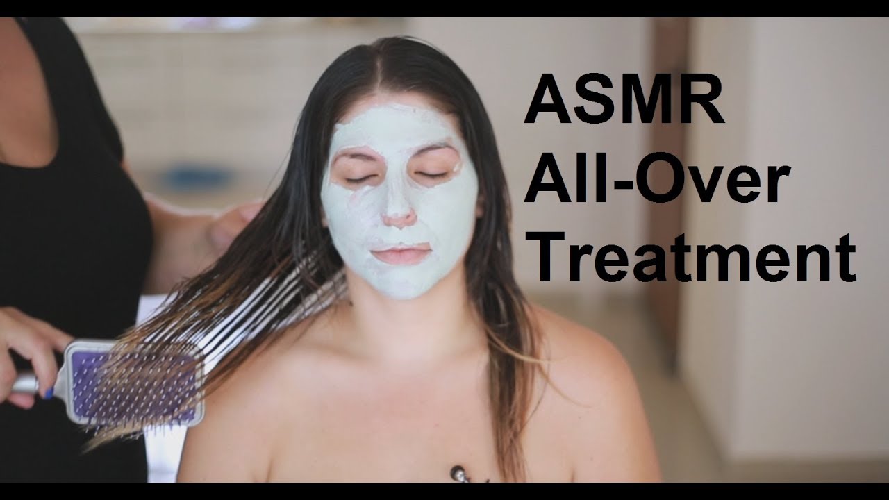 ASMR Scalp, Back, Shoulders, Neck & Face Massage | Hair Treatment | Coconut Oil | No Talking