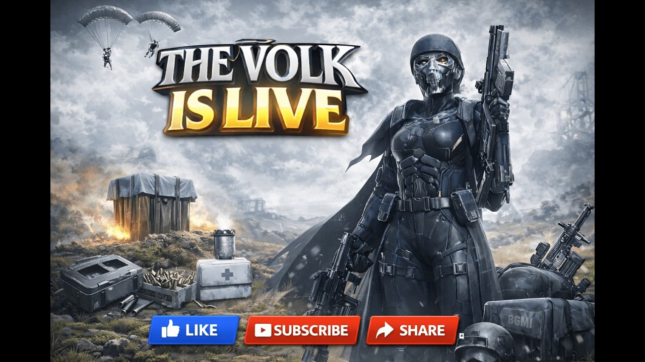 ROAD TO 1K FOR theVolk | BGMI LIVE. #bgmi #bgmilive