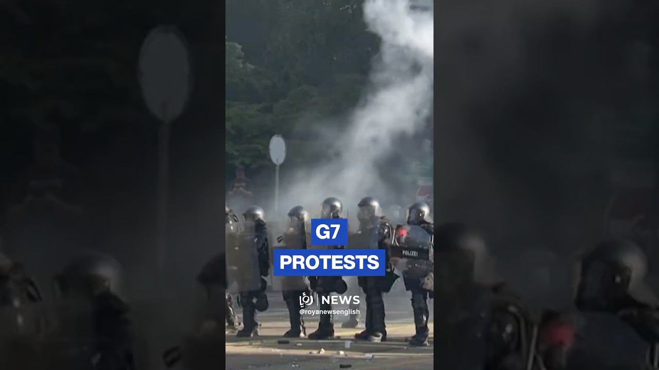 Clashes erupt in Geneva ahead of G7 summit