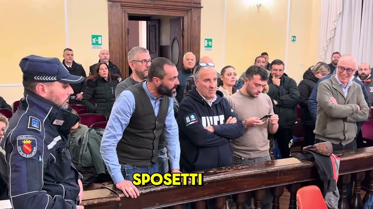 I sindacati durante il consiglio comunale sul Cogesa