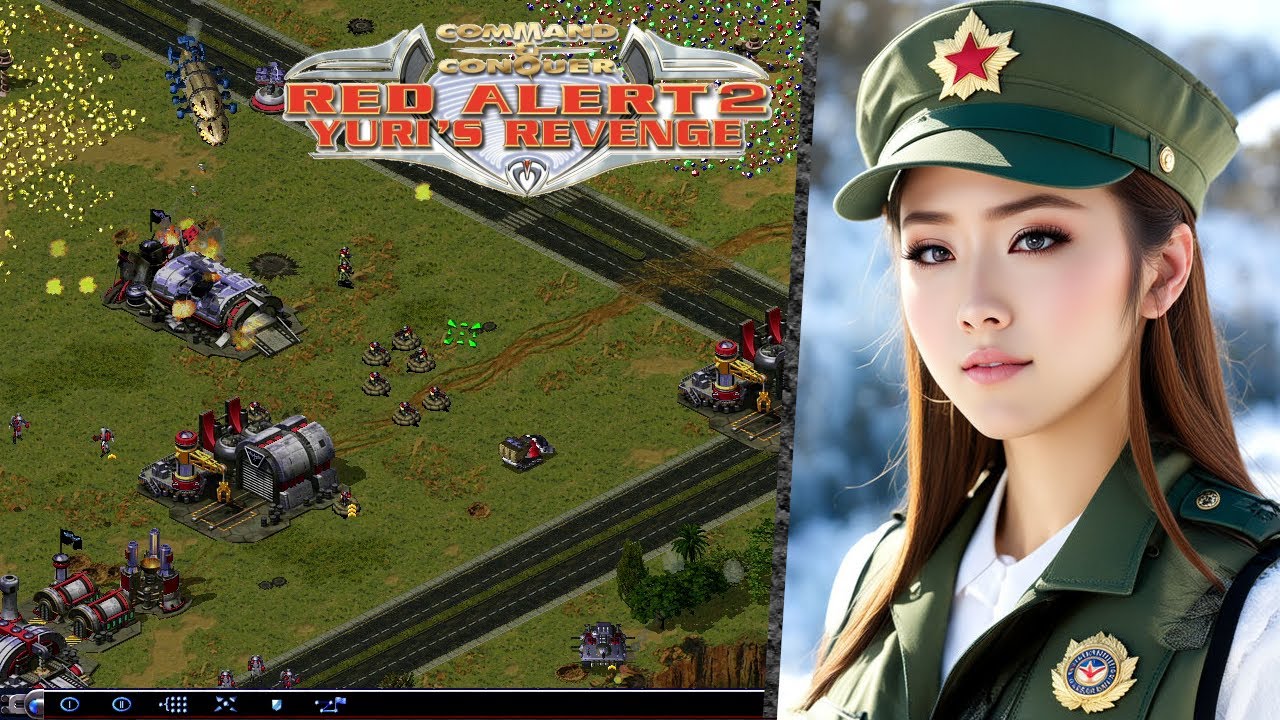 Red Alert 2 Yuris's Revenge | Korean Armageddon ! | 1 Vs. 7 brutal A.I. + Superweapons