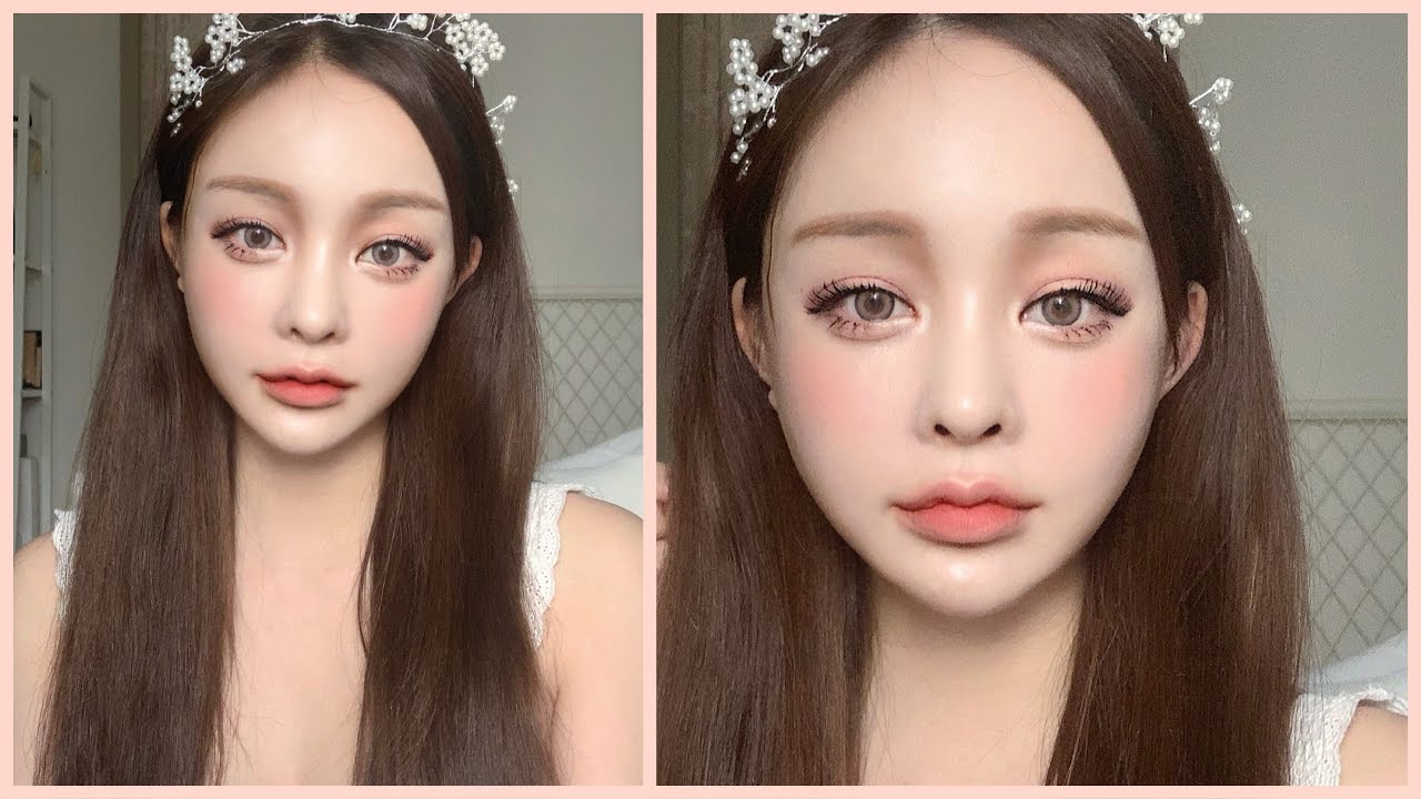 처음 도전한 애교살 강조한 청순한 메이크업👼🏻
