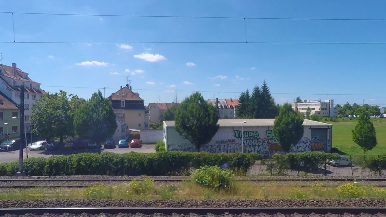 Riding SNCF TGV From Paris to Strasbourg, France