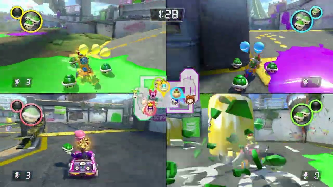 Mario Kart 8 Deluxe - Balloon Battle 4 Players
