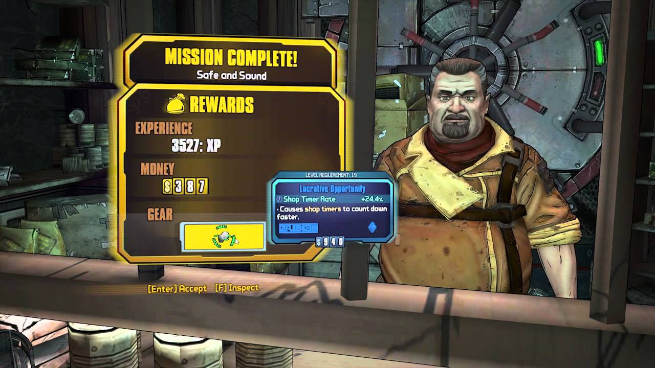 Borderlands 2 - Safe and Sound Rewards