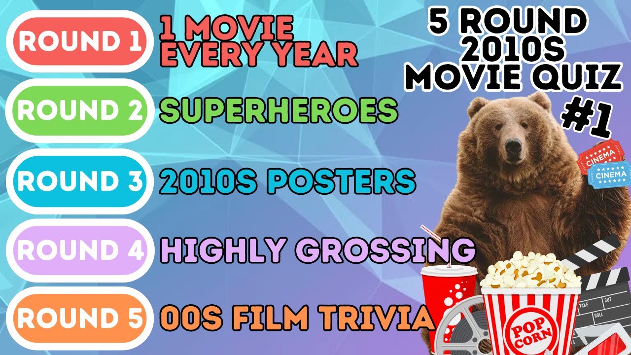 The 5 Round 2010s Movie Quiz | 1 Movie Every Year, Superheroes, Posters, Top Grossing & Trivia (1)
