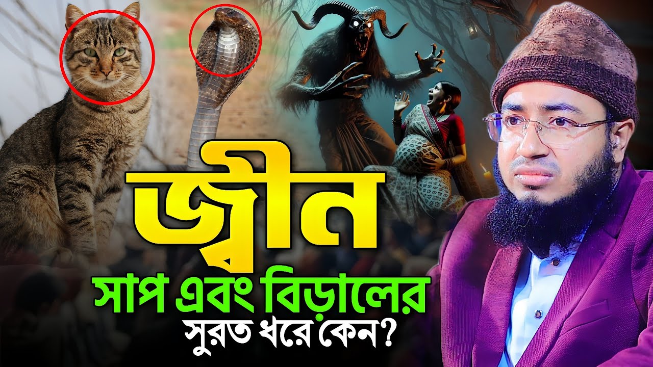 জ্বীন সাপ এবং বিড়ালের সুরত ধরে কেন? রহস্যময় ঘটনা || mufti jahirul islam faridi waz