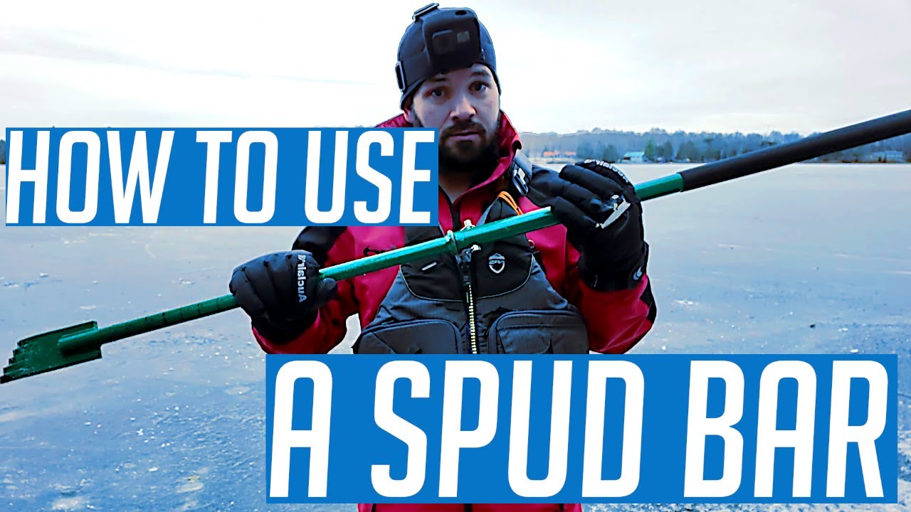 How to use a SPUD BAR for Ice Fishing Safety
