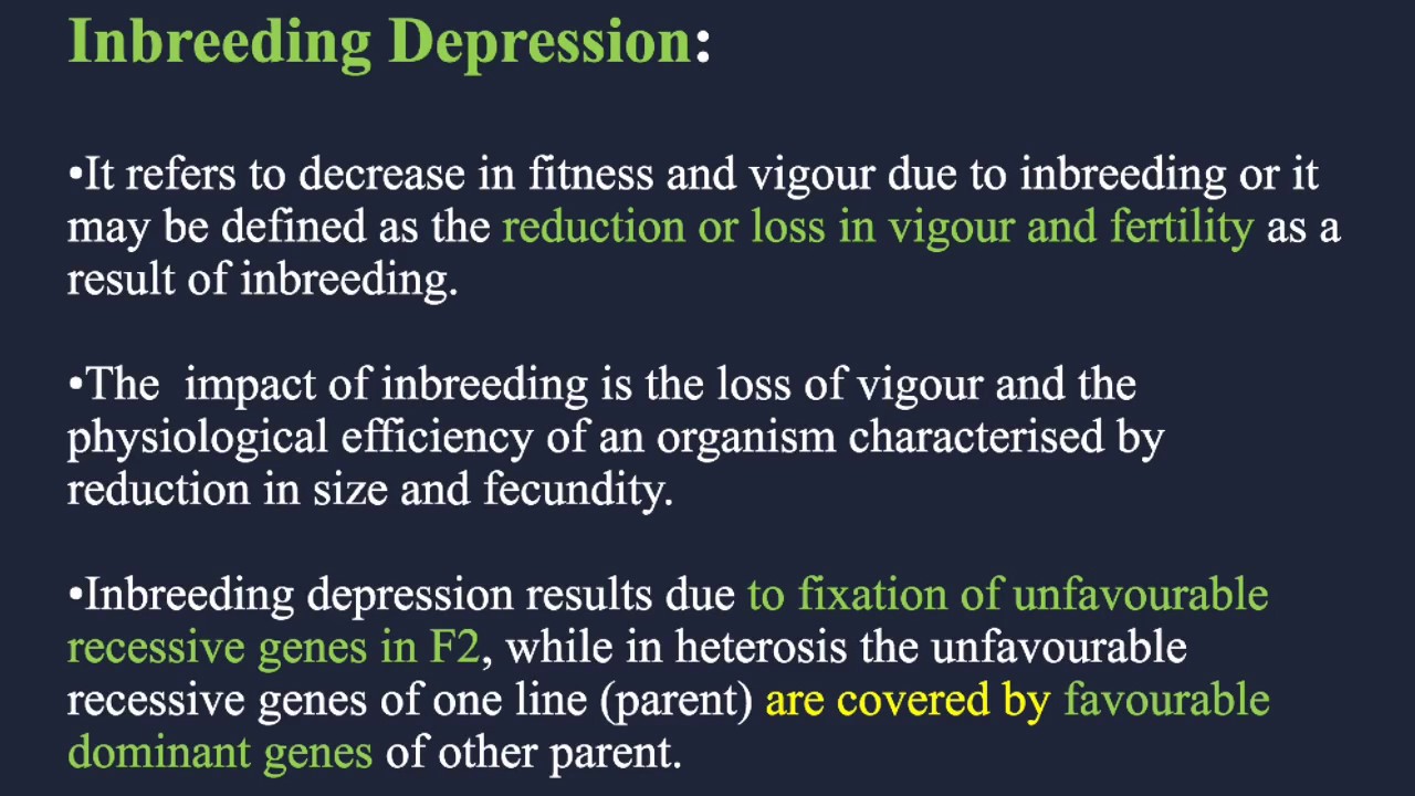Inbreeding and inbreeding depression