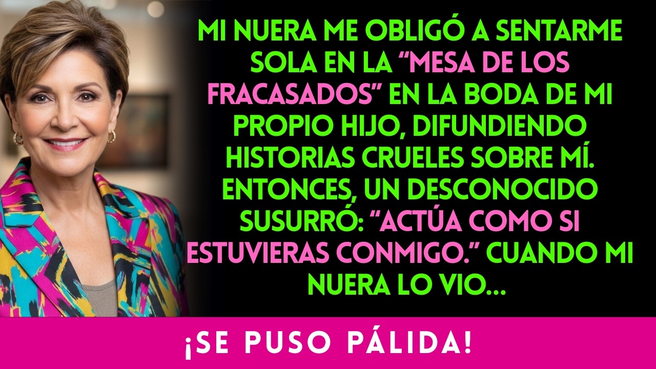 MI NUERA ME OBLIGÓ A SENTARME SOLA EN LA “MESA DE LOS FRACASADOS” EN LA BODA DE MI PROPIO HIJO… HAST