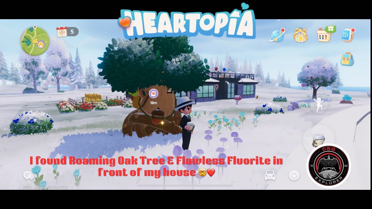 I found Roaming Oak tree and Flawless Fluorite in front of my house Fyp it&rsquo;s Plot 11 (Dt 17.01.2026)