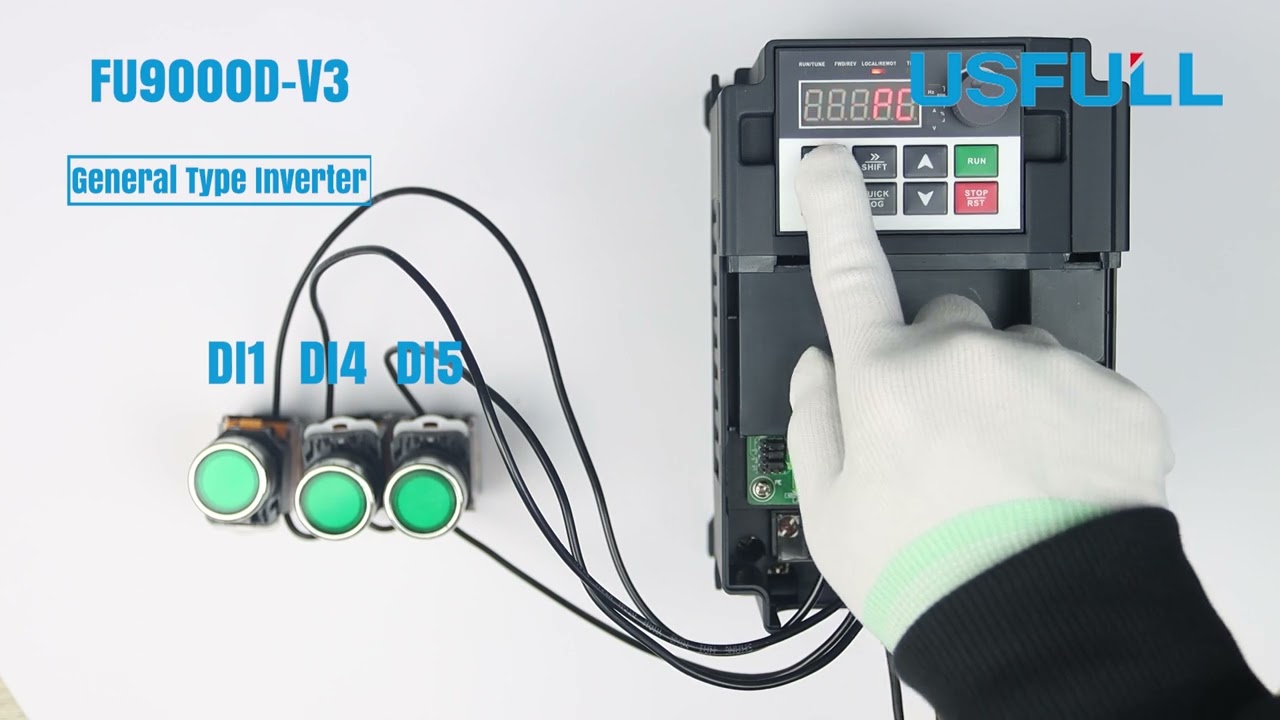 USFULL VFD Muti stage speed command setup