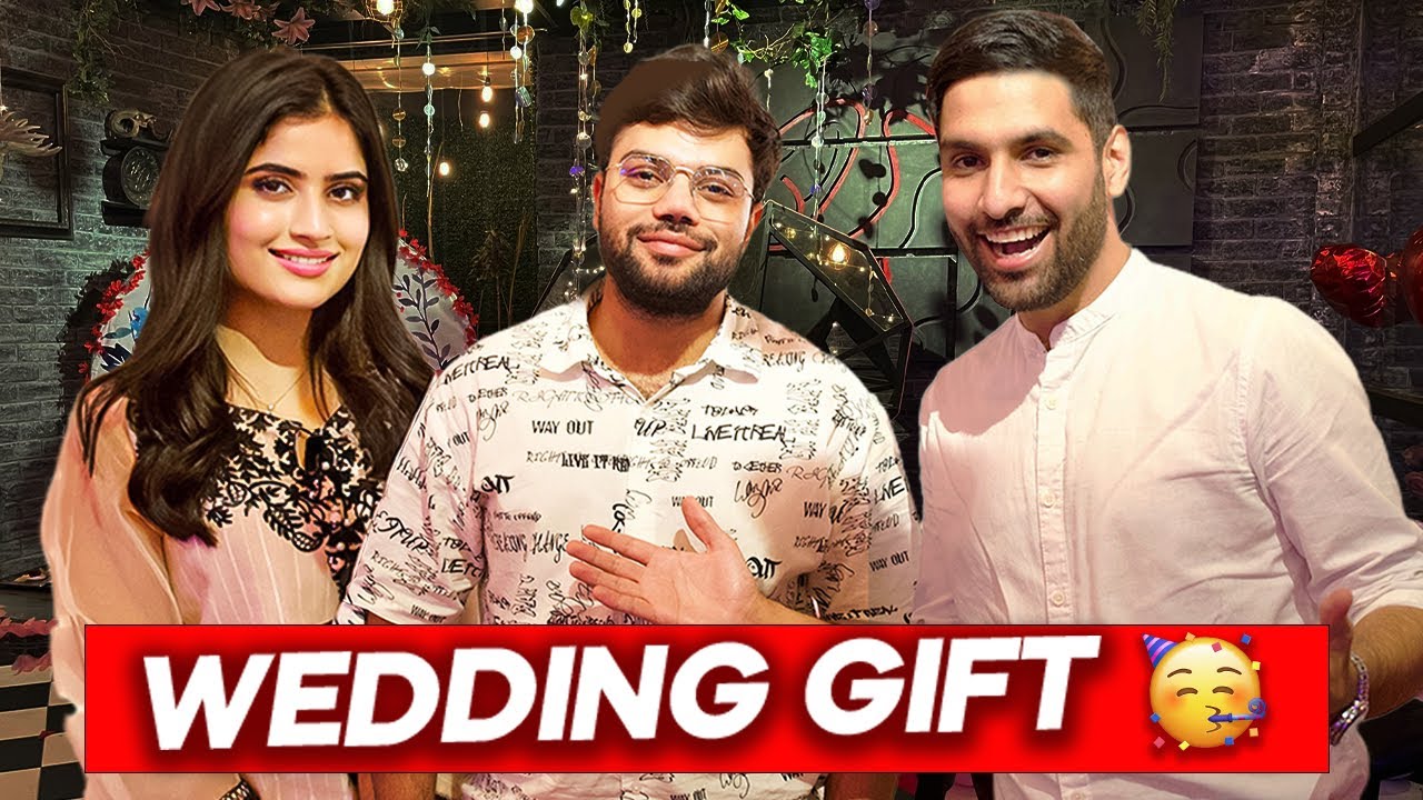 SURPRISING DUCKY BHAI AND HIS WIFE! | WEDDING GIFT!