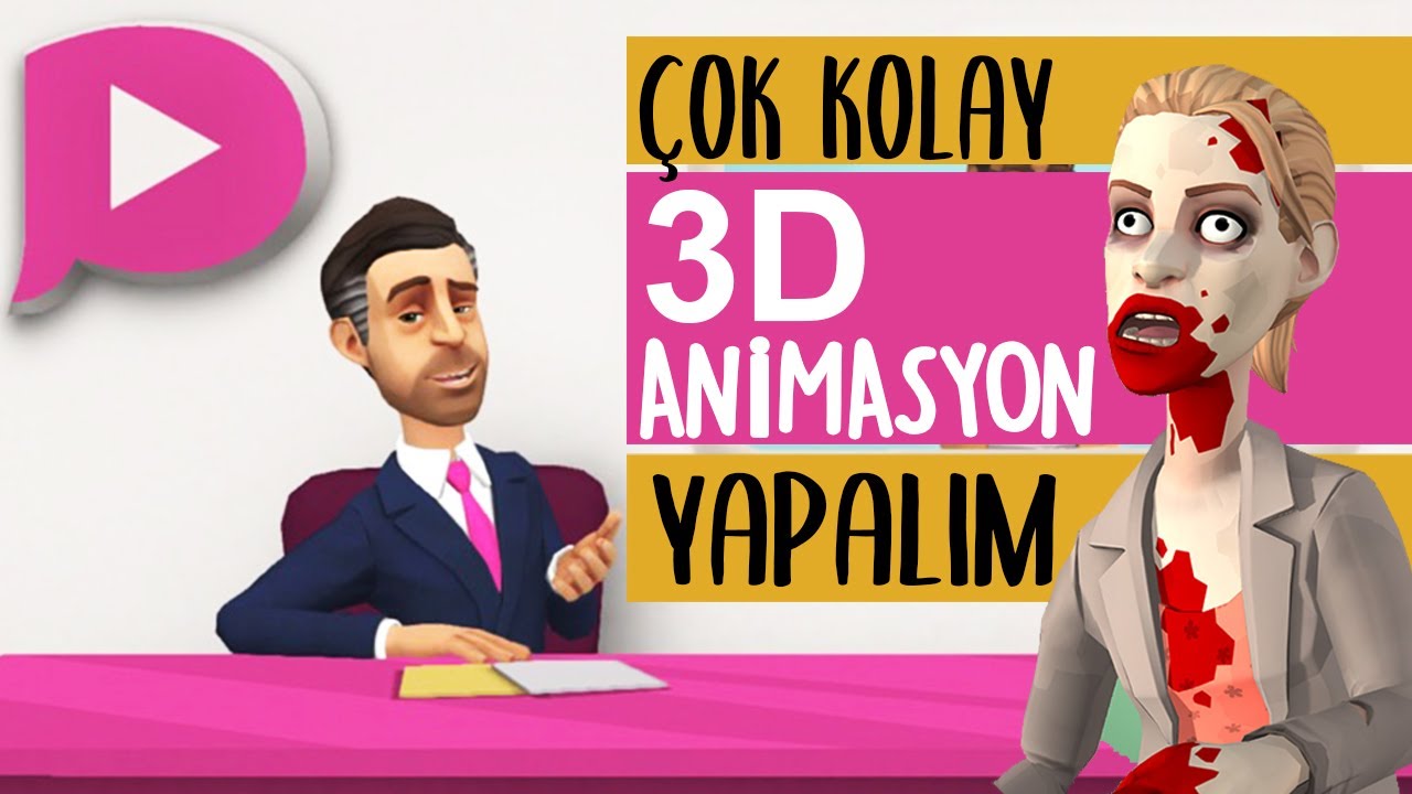 3D ANİMASYON YAPMAK ÇOK KOLAY | KENDİ 3D ÇİZGİ FİLMİNİ YAP