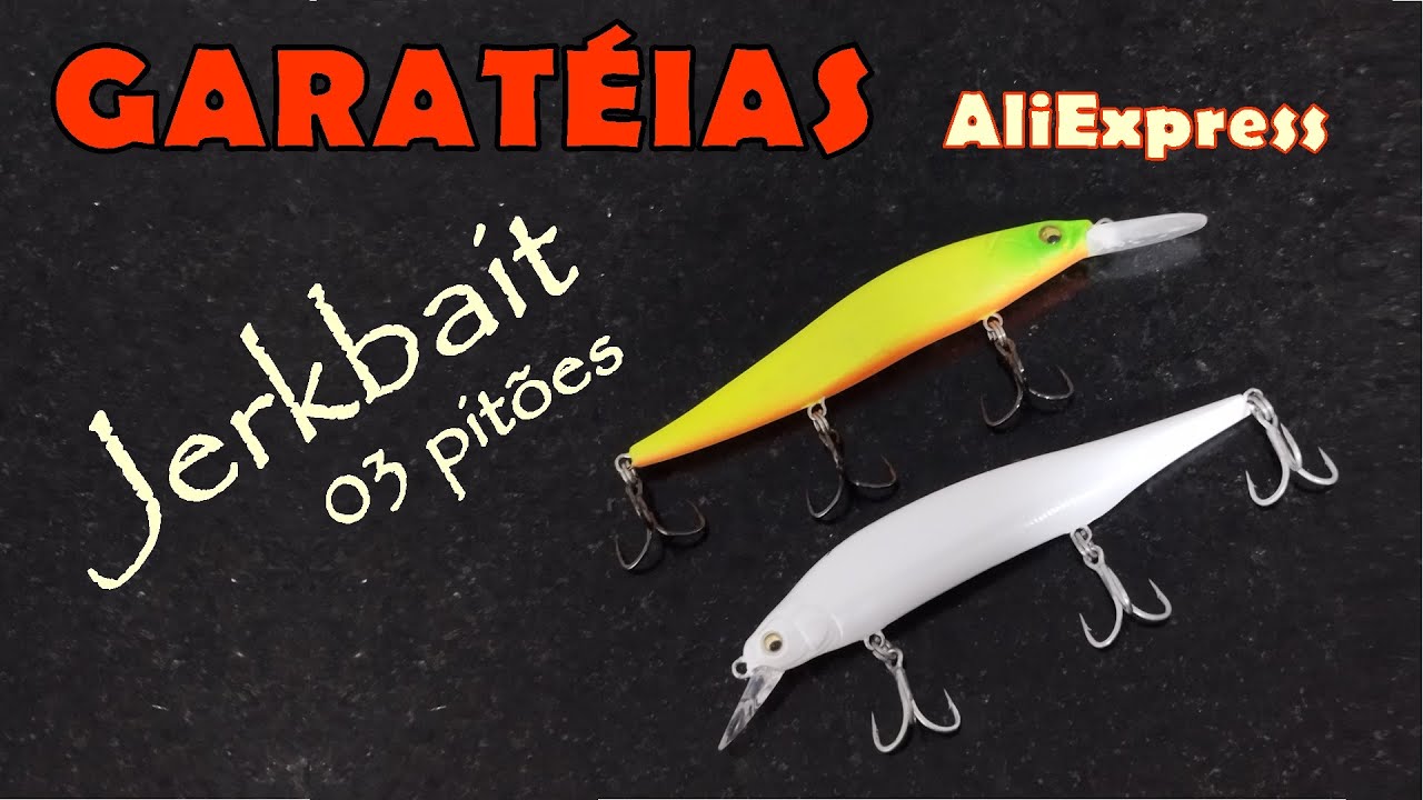 Garatéias das Jerkbaits de 3 pitões - CONFIGURAÇÕES