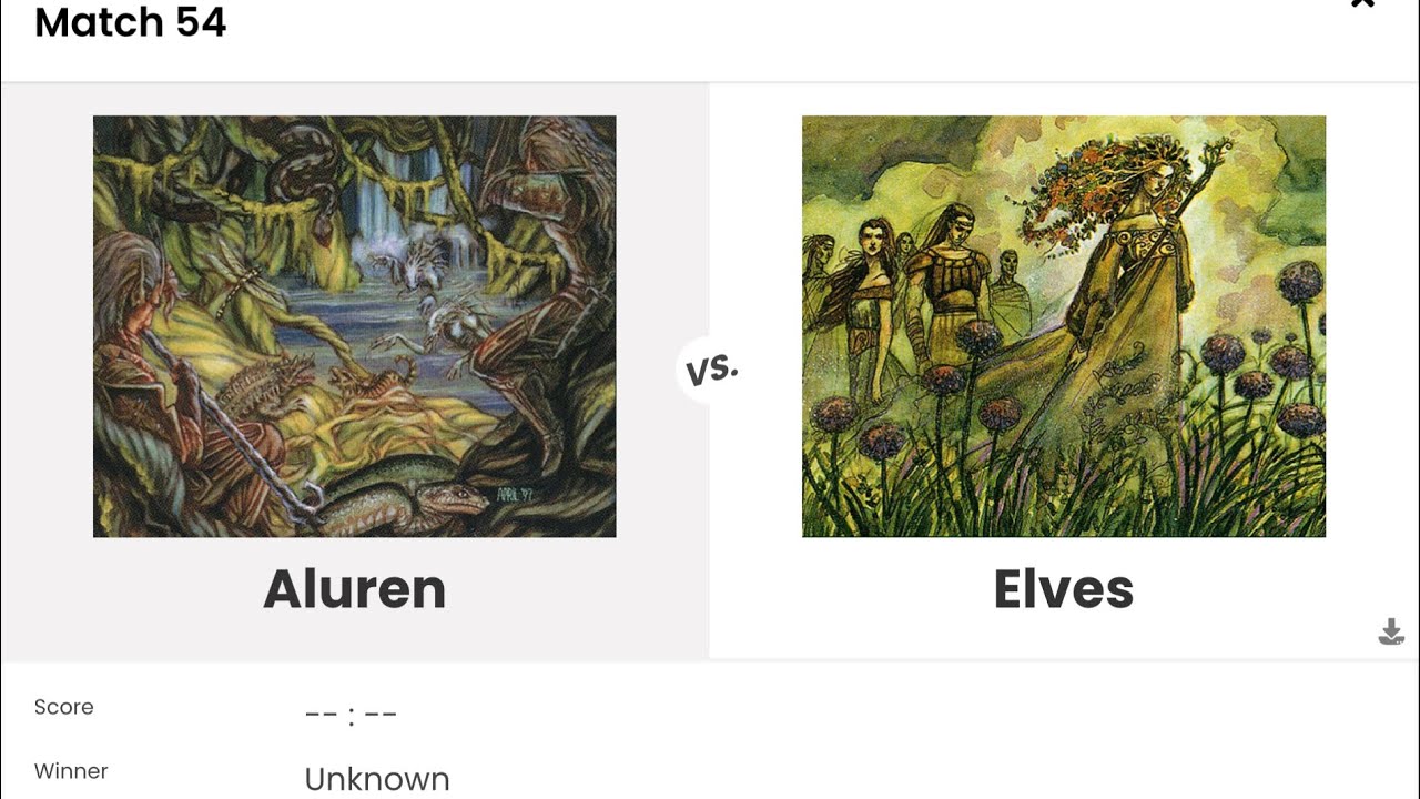 Premodern Super Gauntlet 2024 Round 3: Aluren Vs Elves