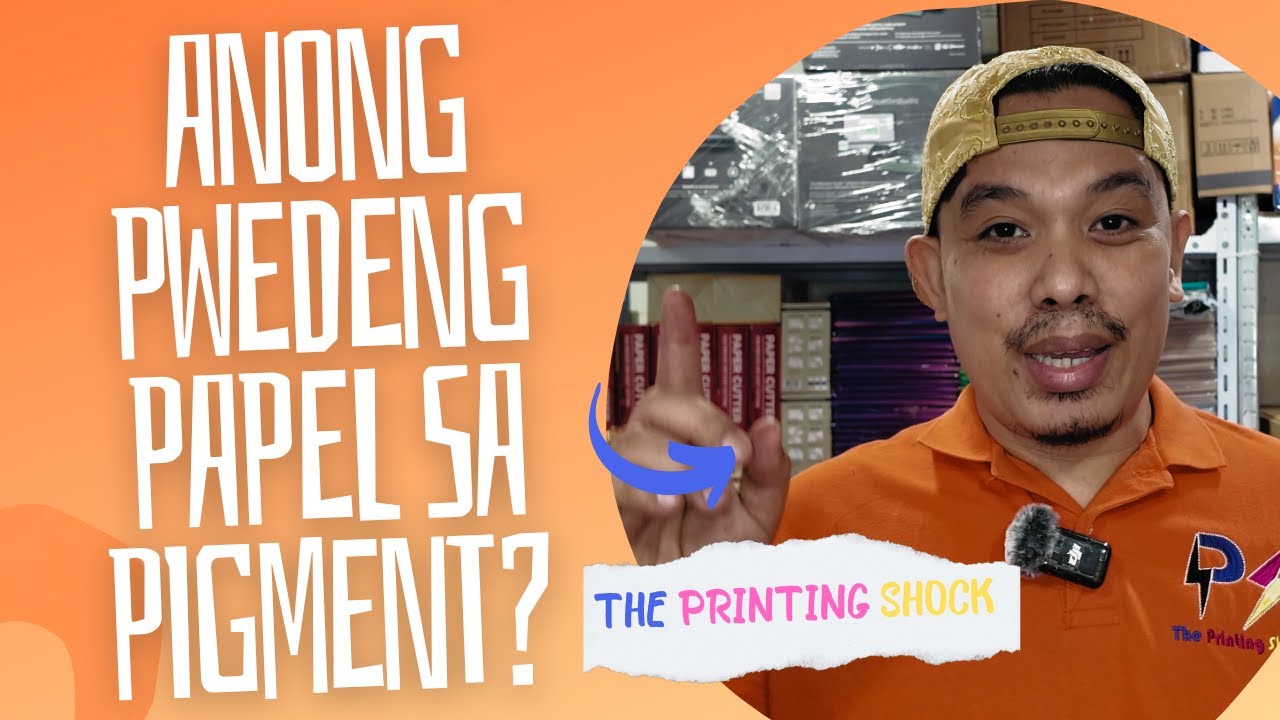 TESTING DIFFERENT TYPES OF PAPER ON PIGMENT INK | The Printing Shock | Marlon Ubaldo