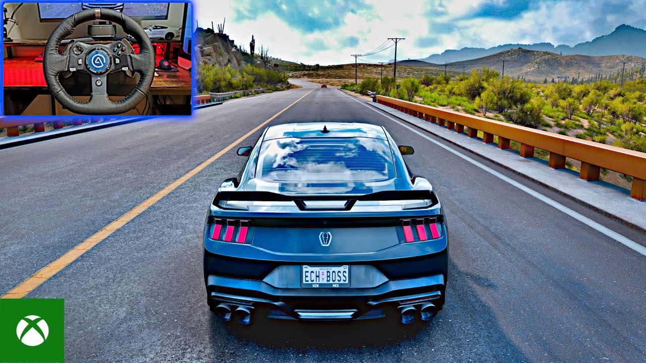 Forza Horizon 5 | 700HP 2024 Ford Mustang Dark Horse | Logitech G920 | 4k Gameplay