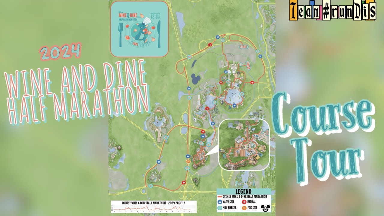 2024 runDisney Wine and Dine Half Marathon Course Flyover
