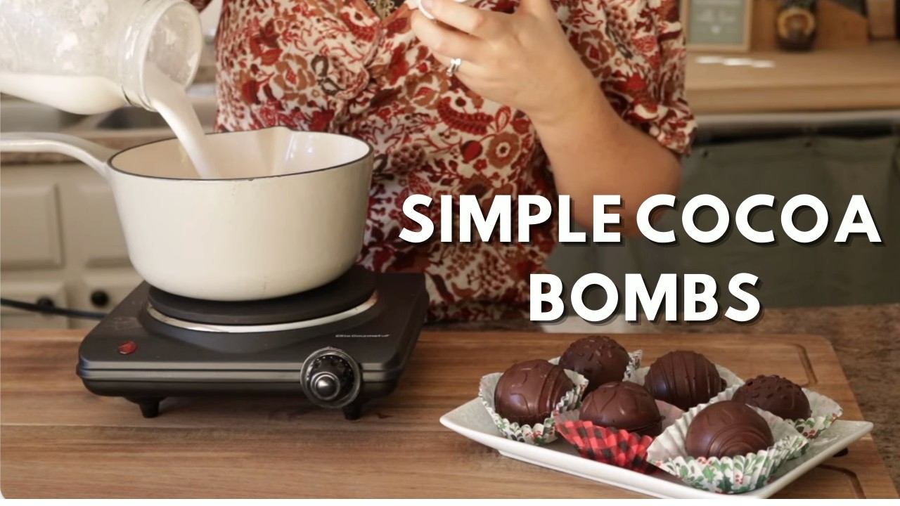 Christmas Food Gift Ideas: Cozy Homemaking, Cocoa Bombs & Hot Cocoa
