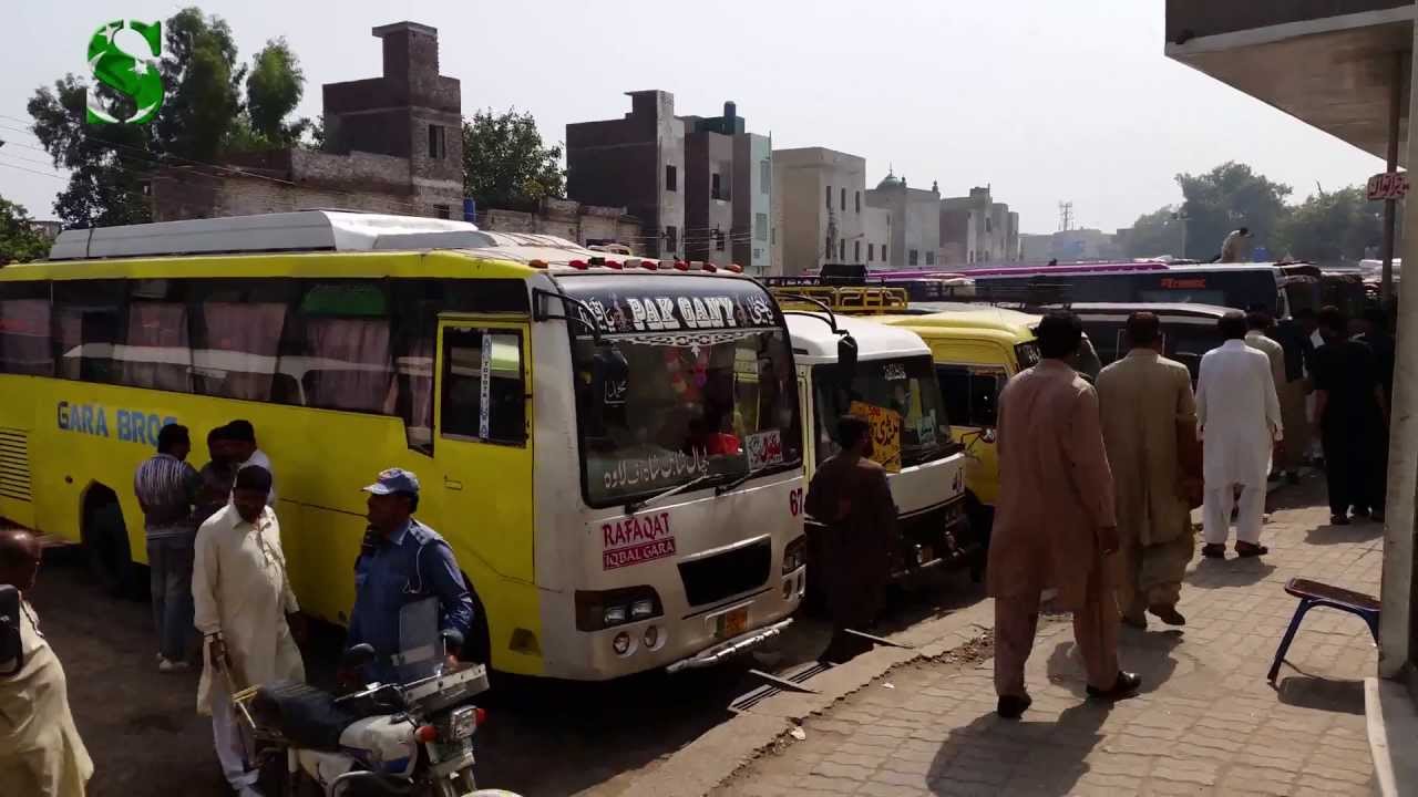 Badami Bagh - Lari Adda Bus Stop Lahore, Pakistan (4K Ultra HD)