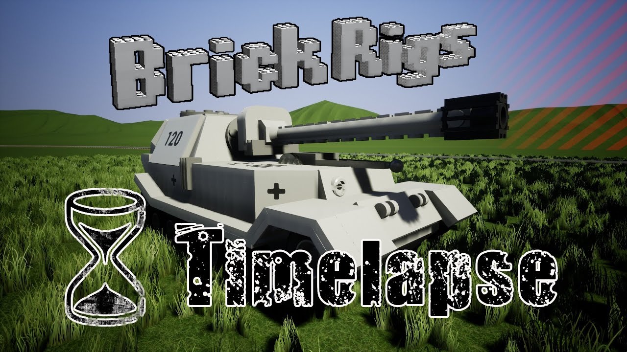 Brick Rigs building timelapse Ferdinand Tank - decor bricks are evil !