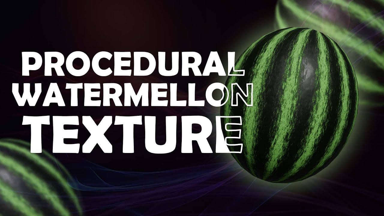 Create Realistic Watermelon Texture in Blender | Procedural Shading Tutorial