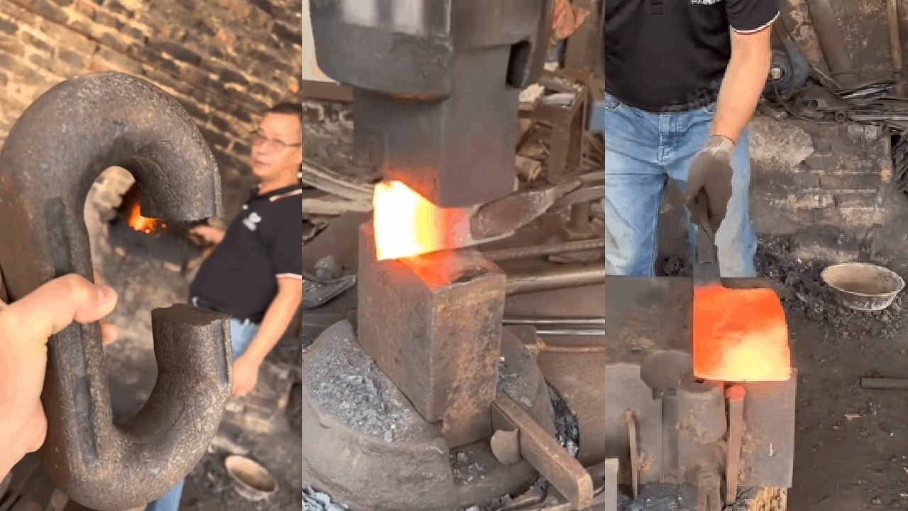 Such a big iron ring, is it really from a chain? Can this be forged into a kitchen knife?